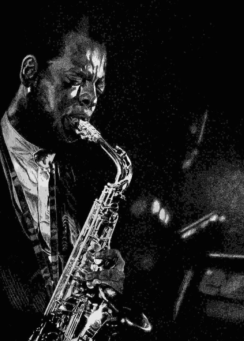 Ornette Coleman by Frank Rosenzweig
