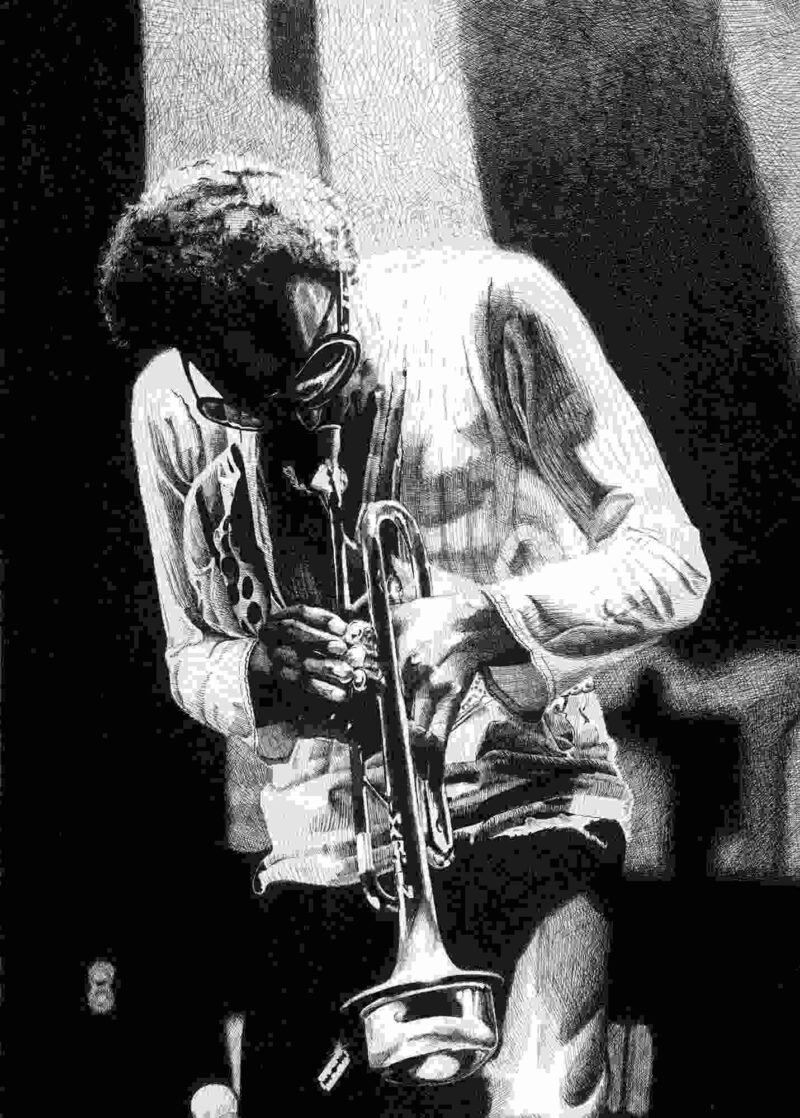 Frank Rosenzweig Jazz Painting Miles Davis 1989