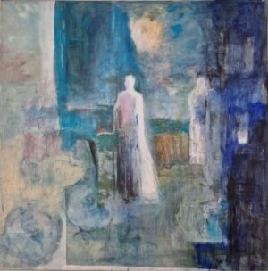 Irene Hintmann Klotz Personen in Blau