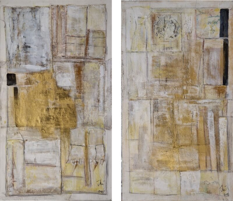 Irene Hintmann Klotz | Diptychon mit Gold